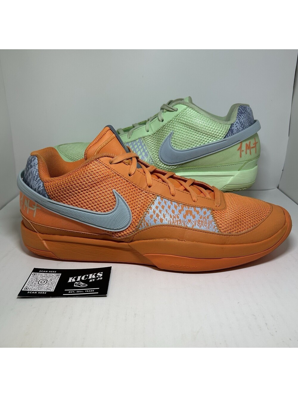 Nike Ja 1 Mismatched Orange Green - Size 15 - (FQ4796-800)